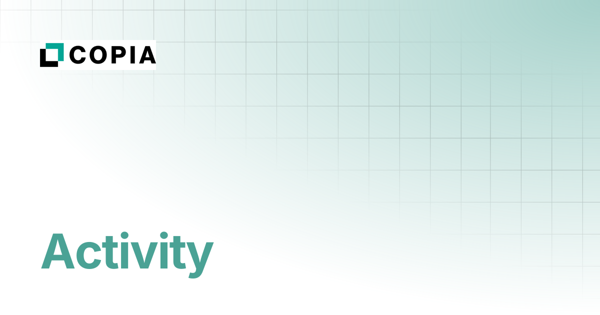Activity | Copia Docs